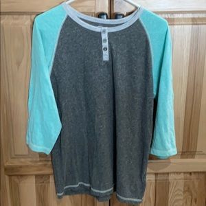 3/4 sleeve buckle boys top